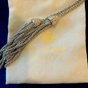 Kendra Scott Jackie Tassel Necklace Silver